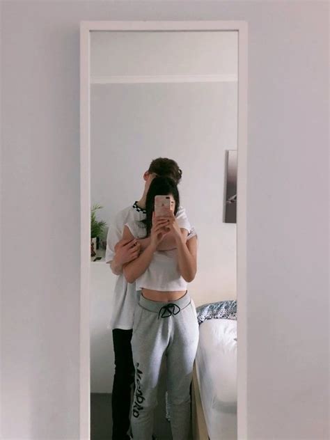 couple poses in mirror|Couple mirror selfie aesthetic